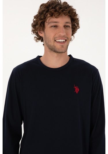 U.s. Polo Assn. Erkek Lacivert Pijama Takım 50318602-vr033 Lacivert