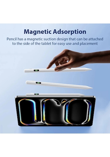 Evrensel Stylus Kalem Android İos Uyumlu Windows Dokunmatik Ekran Kapasitif Kalem İpad Uyumlu Mor