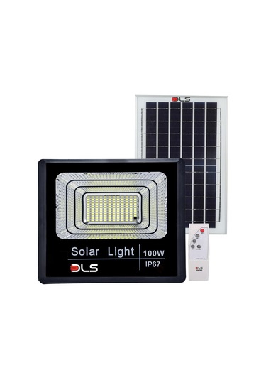 100 Güneş Enerjili Projektör Bahçe Aydınlatma Solar Led Dls