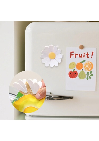 Suntek Çiçek Torbası Klipsleri Ofis Ev İçin Buzdolabı Beyaz