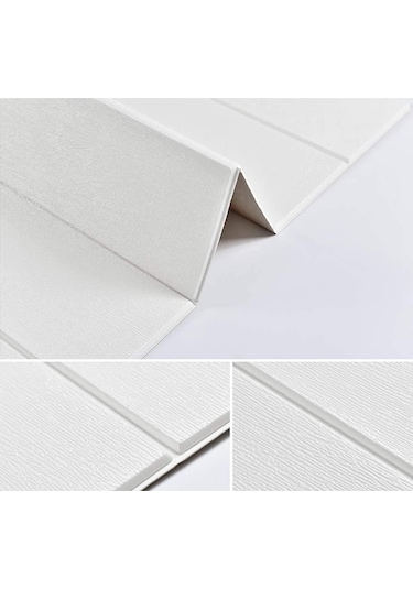 3d Lambiri Tahta Model 70x500cm Kendinden Yapışkanlı Duvar Kağıdı Esnek Köpük Panel Nw43 70x500cm