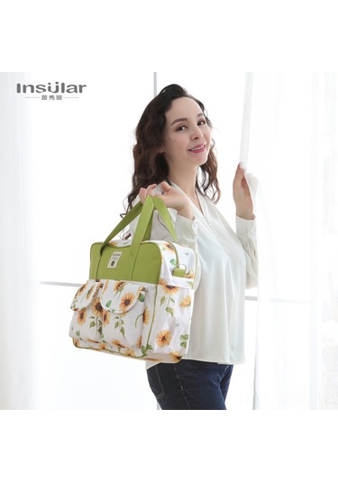 Neevoyu Su Geçirmez Desenli Çok Fonksiyonlu Askılı Anne Çantası - Moda Bebek Çantası, Taşınabilir Postpartum Çantası, Wholesale Çok Renkli