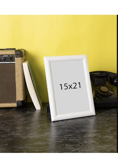 15x21 Beyaz Ayaklı Resim Fotoğraf Çerçevesi