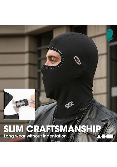 Turcoshop11 Gray+black Yaz Balaklavası Nefes Alabilir Spor Yüz Maskesi Erkek Ve Kadın