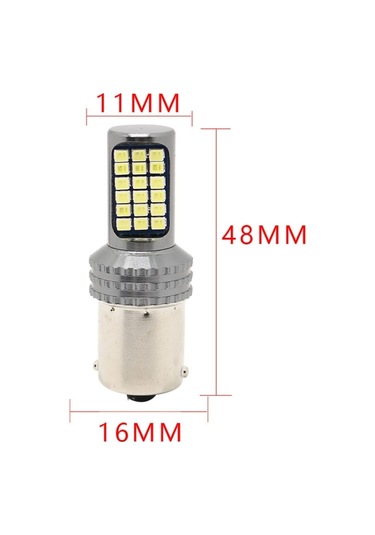 Sones 2 Adet 1156 / Ba15s Dc12v / 5w Araba Fren Lambaları 36led Smd-2025 Lambalarla Beyaz Işık