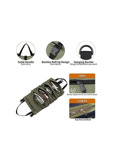 Hobiciler, Elektrikçiler Ve Babalar İçin 5 Gözlü Siyah Hediye Çantası