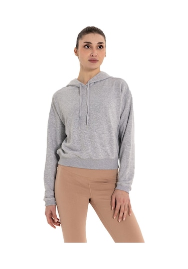 Inguz Kapüşonlu Hoodie Gri