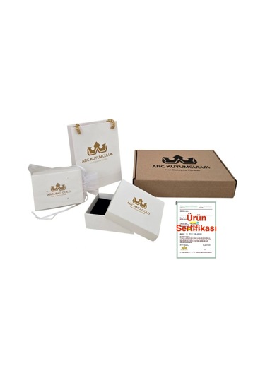 Krallık Tacı Temalı 14 Ayar Altın Plakalı Dikdörtgenli Örgülü Hediye Bileklik-331sembol-kahverengi Altın