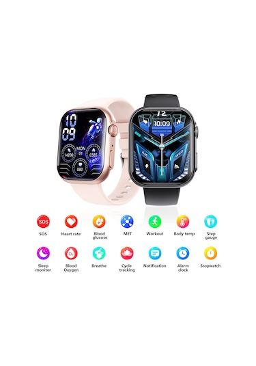 Jeemson 2024 Ip67 Su Geçirmez Bluetooth Akıllı Saat (İthalatçı Garantili)