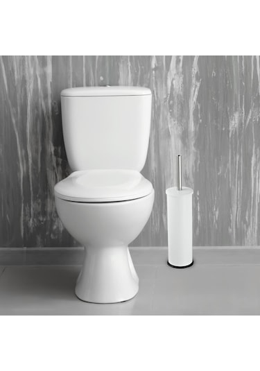 Foreca Beyaz Wc Fırçalık