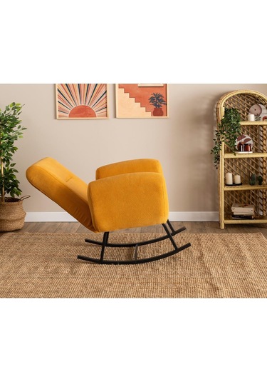 Pafu Kono Tv / Dinlenme / Baba / Emzirme Koltuğu Sallanan Sandalye - Bohem Hardal