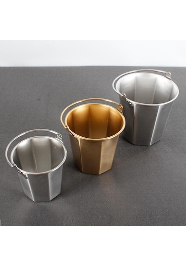 Homyl Şampanya Restoran Barı Için Buz Kovası Hafif İçecek Altın 1.1l