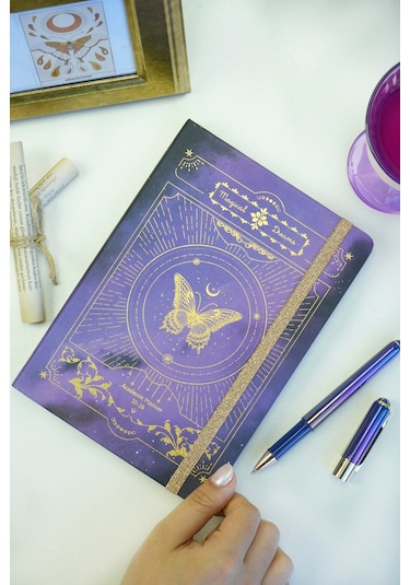 Venzi Art Sert Kapak Vegan Deri 192 Sayfa A5 80gr. Noktalı Defter Turkuaz