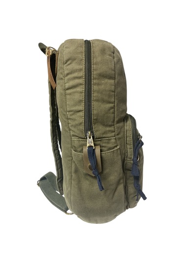 Kaliteli Renkli Vintage Disayn Günlük Sırt Gezi Okul Seyahat Çantası 31 Cm X 41 Cm Açık Haki