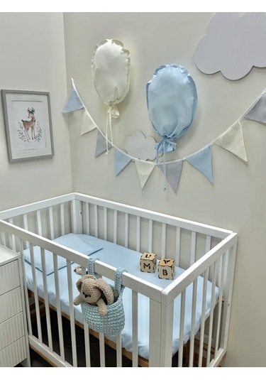 Mamibro Kumaş Bayraklı Işık Zinciri 399385779 Çok Renkli