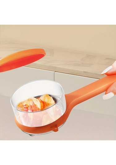 Honeybeeshop Turuncu Çok Amaçlı Sebze Meyve Soyacak Saklama Kutusu Testereli Bıçak Turuncu