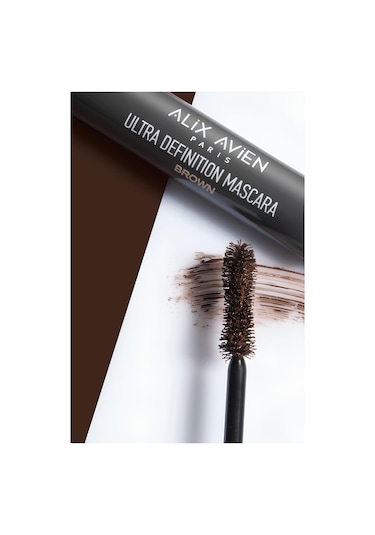 Alix Avien Dolgun Kirpik Kıvrım Ve Hacim Verici Kalıcı Etkili Kahverengi Maskara-ultra Definiton Mascara Brown