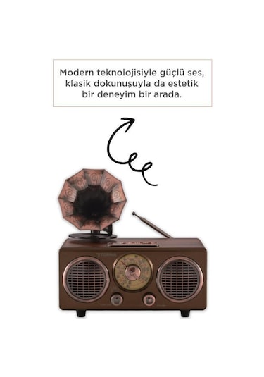 Troima D89 Nostaljik Bluetooth Hoparlör