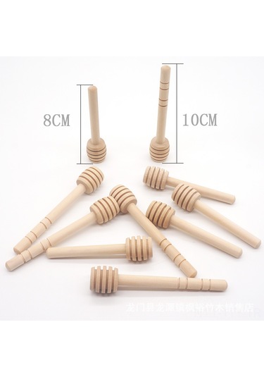 Dianziye Ahşap Karamelli Karıştırıcı Çubuğu 15cm - Bal, Kahve, Çay Ve Reçel İçin Dayanıklı Ahşap Malzeme, Tekli Paket