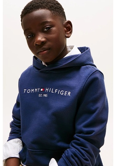 Unisex Çocuk Th Essential Hoodie Kapüşonlu Sweatshirt - Lacivert Twilight Navy