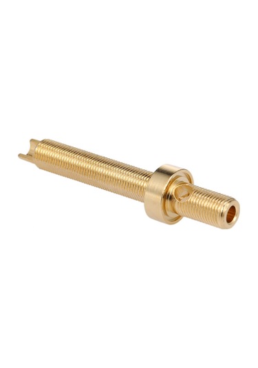 Yuntech01 1 Çift 24k Altın Kaplı Hoparlör Bağlantı Ucu, 4mm Muz Plug, Ses Bağlayıcı, Sol-sağ Ses Kolu, Uzun Tip, Bakır+abs Malzeme Palmiye