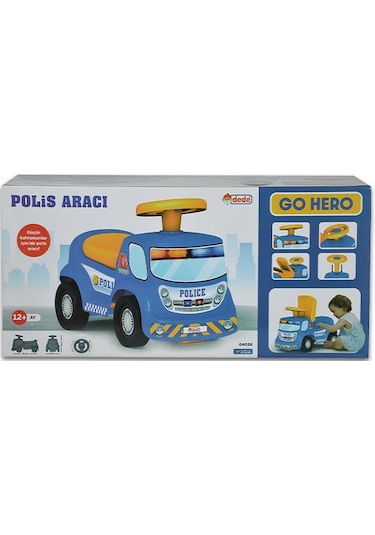 Dede Oyuncak Go Hero Polis Aracı 04038 Çok Renkli