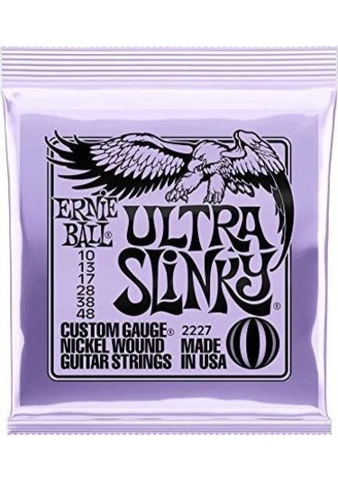 Ernie Ball P02227 Elektro Gitar Teli 010-48 Set Ultra Slinky