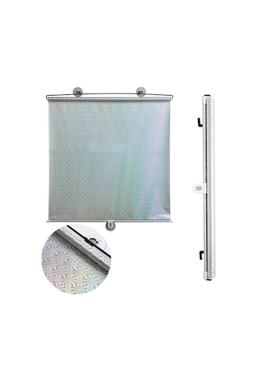 Gümüş Vantuzlu Mutfak Güneşlik Blok Uv Perdeler Karartma Perdesi Pencere Perdeleri Stor Perde