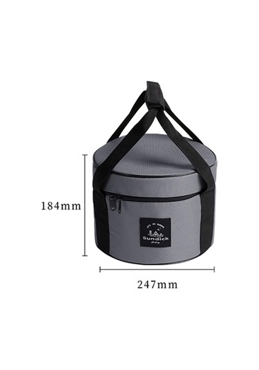 Suntek Büyük Kapasiteli Kamp Çantası Taşınabilir Gri-orta Gri