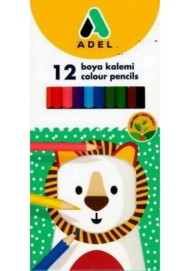 Adel Kuru Boya Pastel Boya Sulu Boya 3'lü 12 Renk Boya Seti