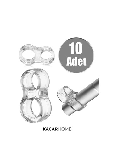 10 Adet Şeffaf Silikon Kapı Kolu Tamponu Kapı Pencere Kolu Stoperi Kapı Pencere Durdurucu