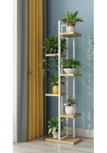 Çiçeklik, 6 Bölmeli Sehpa,saksılık,raf