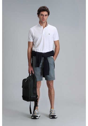 Lufian Erkek Polo Yaka T Shirt 111040164 Beyaz