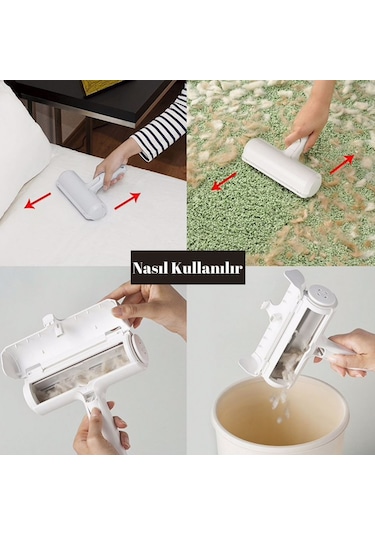 Hazneli Evcil Hayvan Kazak Kıyafet Elbise Tüy Temizleyici Kıl Toz