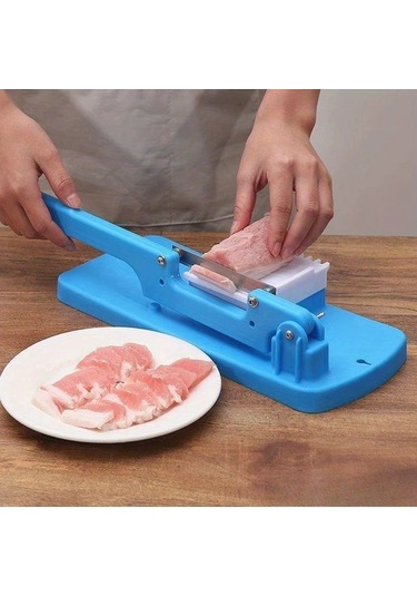 Honeybeeshop 1pc Manuel Gıda Dilme Makinesi Cutter Çok Amaçlı Kolay Kurulum Dondurulmuş Et Patates Muz Elma Ev Mutfağı İçin Ergonomik Sağlam Tasarım 1 Parça