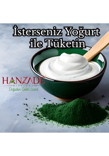 Hanzade Bitkisel Yenilebilir Spirulina Yosun Tozu 25 G