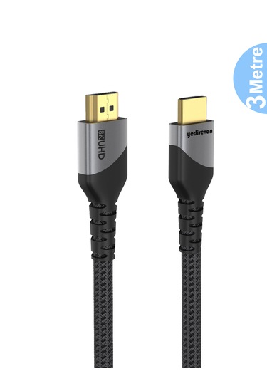 Hdmı 2.1 To Hdmı Görüntü Aktarma Kablosu Televizyon Notebook 3m