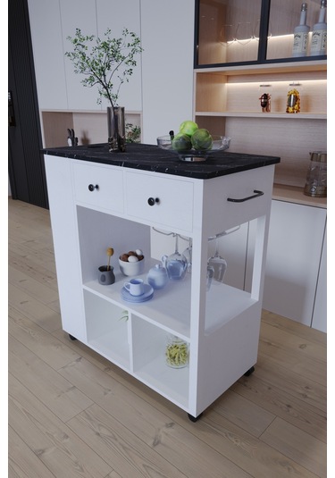 Balım Servant Modern Şık Mutfak Masası Ada