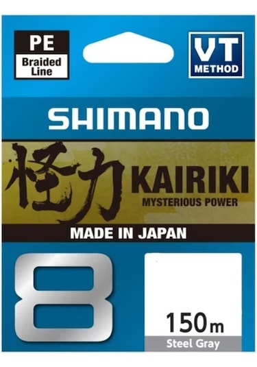 Shimano Kairiki 8 150m Steel Gray Örgü İp Misina - 0.28mm