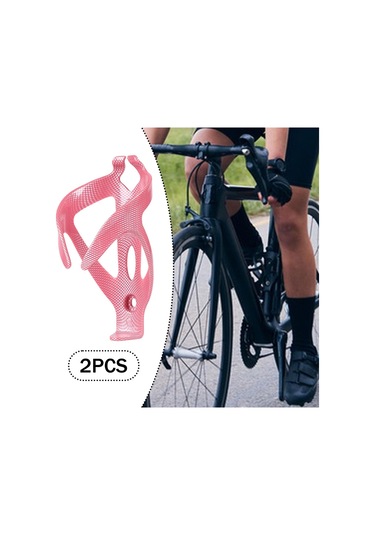 Suntek 2 Adet Bisiklet Su Şişesi Tutucu Braketi Evrensel Açık Pembe