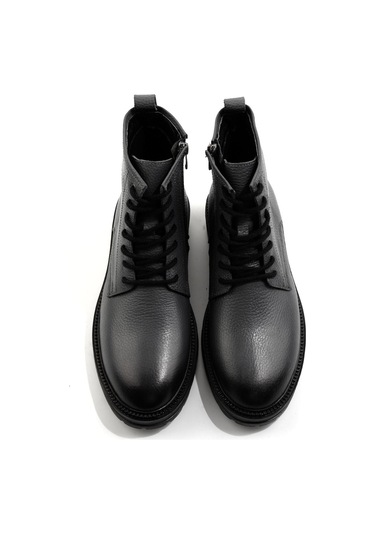 Gri Hakiki Deri Erkek Bot & Bootie E02594401340 Gri