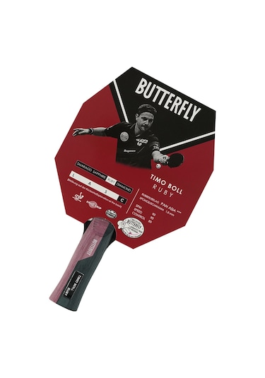 Butterfly 85029 Boll Ruby ITTF Onaylı Masa Tenisi Raketi