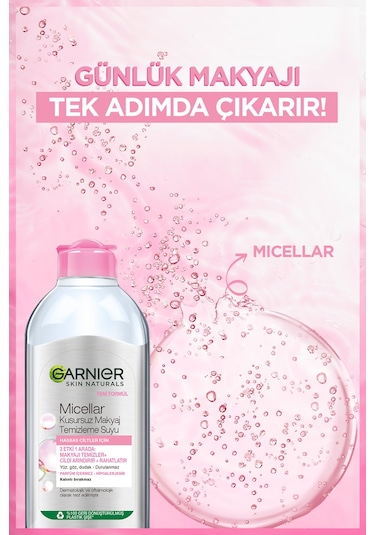 Garnier Micellar Hassas Ciltler Kusursuz Makyaj Temizleme Suyu 400 ML