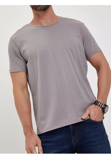 Awer Premium Pamuklu Tişört 214704962 Gri