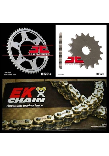 Triumph 675 Street Triple 08 - 16 Ek Zincir - Jt Dişli Seti