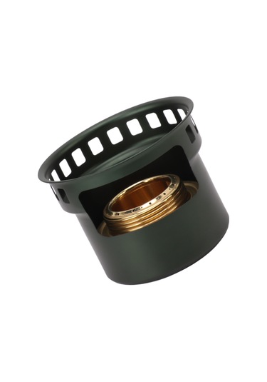 Mufunye Yeşil Taşınabilir Alkol Ocağı - Ev Ve Dış Mekan Kullanıma Uygun, Çay Pişirme, Isıtma, Fırınlama - Bakır Ve Alüminyum Alaşımlı, Hava Gazlı Tasarım Koyu Yeşil