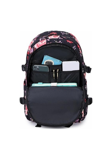 Gündelik Öğrenci Schoolbag Baskı Su Geçirmez Sırt Çantası Yeşil A.Kahverengi