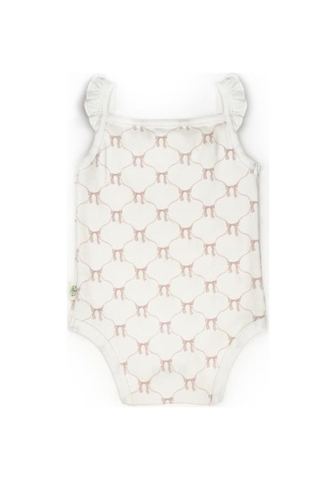 Bebek 2li Askılı Zıbın Body %100 Organik Pamuk - Bebek Ve Yenidoğan Serisi-csy8136 Powder