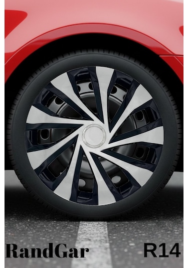 Geely 14 İnç Jant Kapağı 4 Adet Siyah Gri C122 Rand