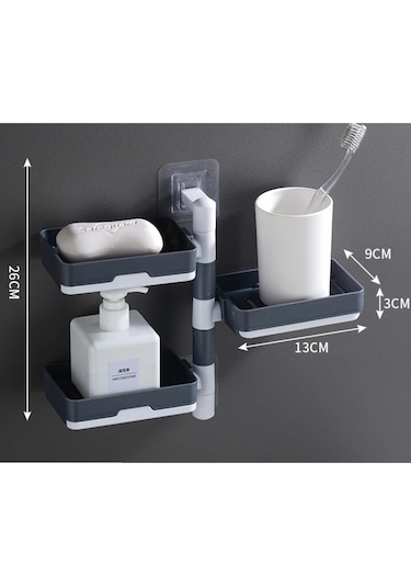 4 Katlı Pratik Katmanlı Banyo Organizer Standı Fonksiyonel Banyo Düzeni Diğer